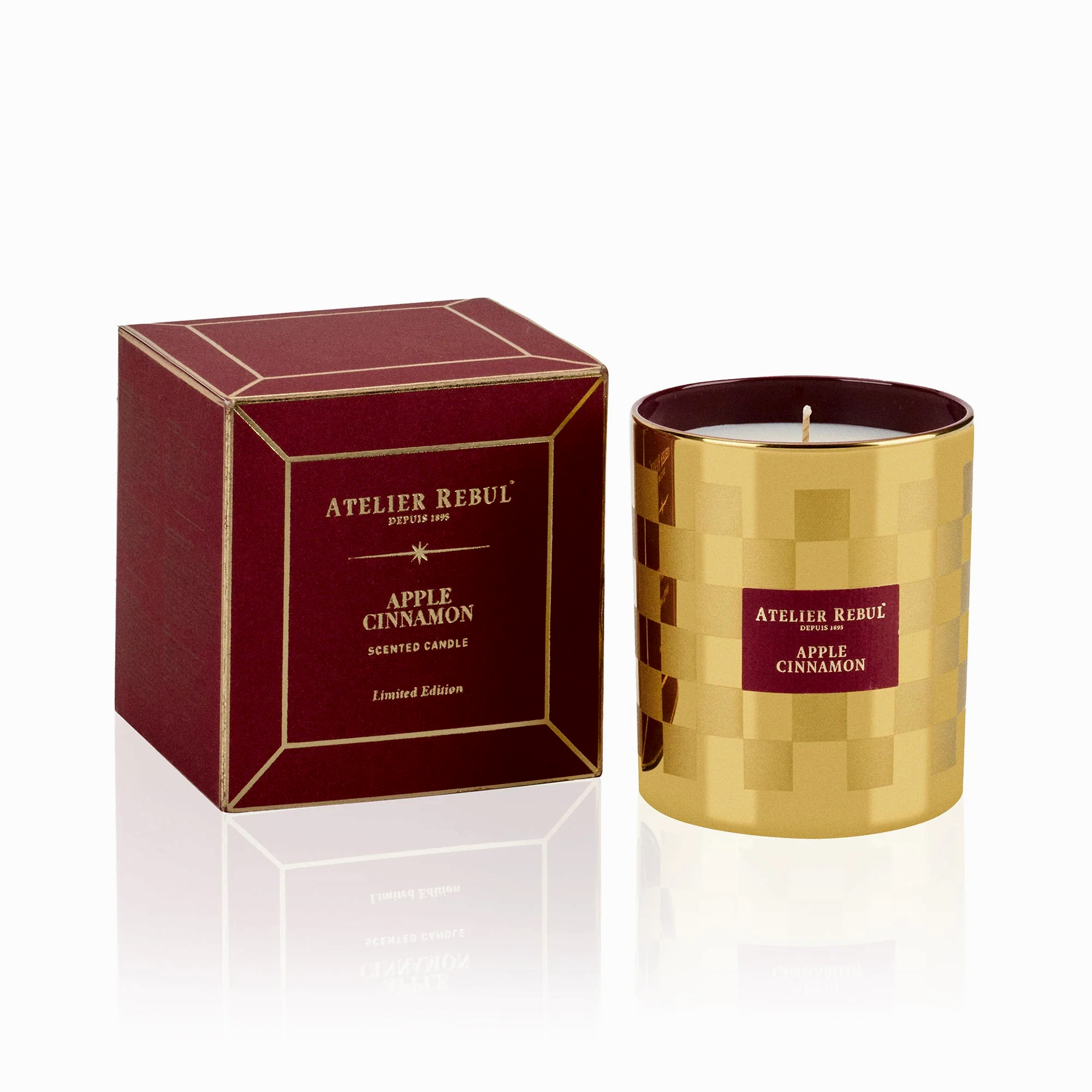 Apple Cinnamon Geurkaars 210g - Atelier Rebul